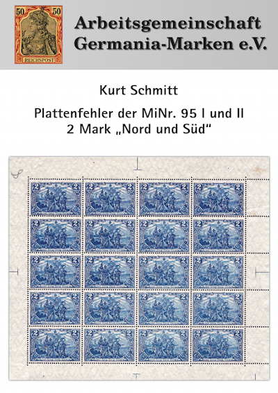 Cover: Schmitt: Plattenfehler der MiNr. 95 I und II