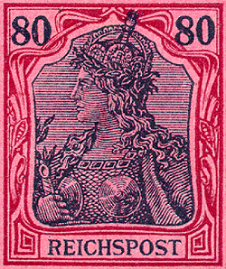 Reichspost 80 Pf.